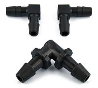 YUAEB biao Boutique Shop UK Coude en PP à diamètre égal, connecteur de Tuyau d'eau Angle Droit 90 °, raccord pagode coudé Plastique, coude Forme L(11.1mm)