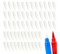 Yuaerbuo 60 Pointes de Rechange Souples pour Marqueurs Acryliques pour Guangna 4mm x 17mm Feutre Acrylique, Nylon Pointe Fine Compatible avec Guangna 8101/8102 - Mines pour Art, DIY, Écriture