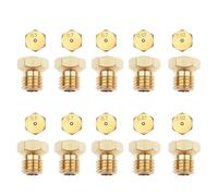 Yuaiosn Lot de 10 buses de jet de gaz en laiton - Kit de conversion GPL - 2 x 0,5, 4 x 0,7, 2 x 0,87, 2 x 1,02, pour plaque de cuisson à gaz