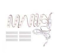 YUANKEECE pour lumières de Miroir de Maquillage, Bande LED à intensité Variable à Commande Tactile avec Alimentation USB, matériau ABS pour Installation de vanité de Salle de Bain (Série 6)