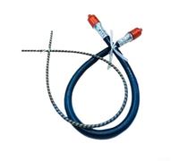 Yuanpgky Arbre flexible pour tondeuse à gazon - Noyau en caoutchouc en métal - Compatible avec sac à dos, débroussailleuses, débroussailleuses, débroussailleuses - Extrémités de 29 mm - Noir et rouge