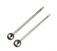 Yuanpgky Cuillère doseuse à café à long manche en acier inoxydable - Cuillère graduée pour mélanger la cuisine et l'assaisonnement (25 ml)