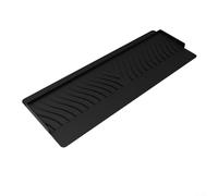 Yuanpgky Évier de cuisine en silicone pour protection de bords avec protection anti-éclaboussures, compatible avec les surfaces en acier inoxydable, granit et quartz, noir