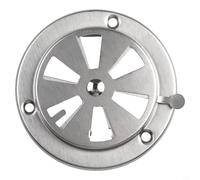 Yuanpgky Grille de barbecue en acier inoxydable - Contrôle de l'amortisseur d'air - Réglable - Pour four - Accessoires de gril