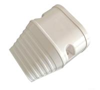 Yuanpgky Kit de couverture de ligne décorative en PVC pour systèmes AC divisés et centraux, finition blanche avec capuchon d'entrée mural, coudes plats et standard à 90°, raccord (embout)