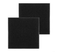 Yuanpgky Lot de 2 coussinets de rechange en mousse noire pour filtre de bassin 30,5 x 30,5 x 2,5 cm pour système de filtration d'eau d'aquarium, élimination mécanique des débris