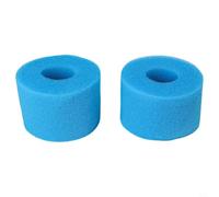 Yuanpgky Lot de 2 éponges filtrantes en mousse lavables pour Lay Z Spa S1 VI pour jacuzzi - Cartouche filtrante de rechange réutilisable pour nettoyage de l'eau de piscine Bleu