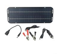 Yuanpgky Panneau solaire 60 W 12 V avec cellules monocristallines, convient pour caravane, voiture, van, bateau, résistant aux intempéries avec diode de blocage pour charge solaire