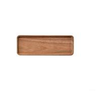 Yuanpgky Plateau de service ovale irrégulier en bois pour plats, collations, fruits, desserts, couleur bois naturel, 30 x 15 cm, décoration de cuisine (19 x 10,5 cm)