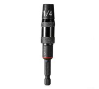 Yuanpgky Support d'extension d'embout de tournevis à anneau magnétique hexagonal, pivotant à 360 degrés, adaptateur de perceuse à changement rapide pour douilles de 6,35 mm et outils électriques (1/4)
