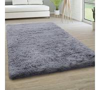 YUANWAN Tapis Doux et Moelleux 70 x 140 cm Longs Moelleux Antidérapant Intérieur Épais Tapis Modernes de Salon Soft Tapis pour Le Salon, Chambre, Couloir, Gris Clair