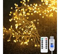 YUANYUYING Guirlande lumineuse de Noël, 100 m, 800 LED, pour intérieur et extérieur, avec cordon,et télécommande.Style branché (green)