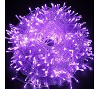YUANYUYING Guirlande lumineuse de Noël, 100 m, 800 LED, pour intérieur et extérieur, avec cordon Style branché (Purple)