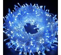 YUANYUYING Guirlande lumineuse de Noël, 20 m, 200 LED, pour intérieur et extérieur, avec cordon Style branché (blue)