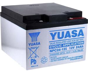 YUASA Batterie au plomb rechargeable NPC24-12I (pour applications cycliques)