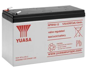 Yuasa NPW45-12 Batterie au plomb 12 V, 8,5 Ah () Faston (6,35 mm) Batterie au plomb 12-8,5 haute conductivité