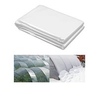 Yubpaiy Bâche en polyéthylène transparent extra épaisse de 2 m x 5 m, housse polyvalente robuste pour bricolage d'été, serre tunnel, peinture, protection contre la poussière et imperméable pour