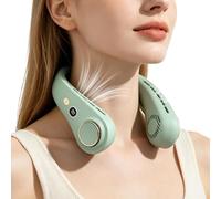 yuchdzexu Ventilateur de cou portable à 5 vitesses réglable et ergonomique | Ventilateur autour du cou pour enfants et adultes pour voyage, camping, marche, sport, voiture, travail en plein air