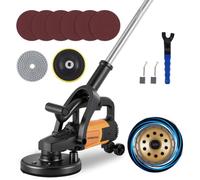 YUCHENGTECH Ponceuse de Sol Beton 180mm 3800W avec 6 Vitesses et 3 Disques | Surfaceuse Béton,Meulage, Décapage, Polissage,Pour Ciment et Marbre