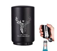 YUDANSI Ouvre Bouteille De Bière, Noël Cadeau De Pour Homme Et Femme, Magnétique Automatique Décapsuleur De Bière à Poussoir, Acier Inoxydable Ouvre Pour De Soda Tire Bouchon De Bouteille De Bière
