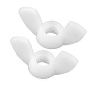 Yudesun 10-40Pcs Nylon Écrous à Oreilles Quincaillerie Fixations Vis Bouchon Boulons Main Serrer Plastique Écrous Papillon M3-M12