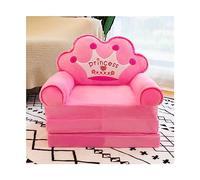 YUDIZWS Cartoon Foldable Kids Sofa, Enfants Fold Out Peluche Shape Canapé Dossier Fauteuil Lit rembourré 2 en 1 Flip Open Canapé Siège pour Bébé Garçons Filles,B