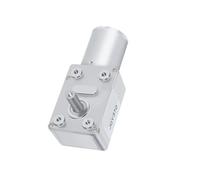 YUECAiHEKD JGY370 Moteur à courant continu miniature à vis sans fin, 6 V ~ 24 V de 6 mm de diamètre, arbre à couple élevé, moteur réversible de 25 kg avec engrenage métallique autobloquant