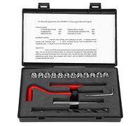 Yuecoom 17 Pièces Kit de Réparation de Filetage, Helicoil Reparation Filetage, Inserts FiletéS Femelles Manchon Fileté Avec éTui Portable(M10x1.5)