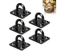 Yuecoom 5 PièCes Crochet de Plafond en Acier Inoxydable, Crochet Plafond，Crochet Plafond Charge Lourde pour Les BalançOires et Les Hamacs à Sacs de Sable(8mm)