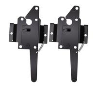 YUEHISY 2 Pièces Verrou de Portail Autobloquant Robustes pour Bois PVC | Verrouillage automatique à la fermeture du portail, poignée extérieure et levier intérieur, vis de montage incluses.