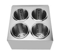 YUEHISY 4PCS Support D'ustensiles de Cuisine avec Base en Acier | Construction en acier inoxydable, Comprend 4 supports et 1 base, Patins antidérapants pour une utilisation stable sur le
