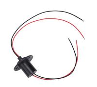YUEHISY Bague Collectrice électrique 2 Fils 10A 250 Tr/min 22 Mm 360 | Technologie de brosse à fibres pour un transfert stable, prise en charge mixte de transfert de puissance et de signal,