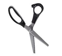YUEHISY Ciseaux à Cranter Professionnels pour Couture, Ciseaux à Bord Triangulaire en Acier Inoxydable, Tondeuse Décorative pour Tissu de 7mm, 23cm (7mm)