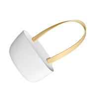 YUEHISY Égouttoir de Cuisine Panier Suspendu avec Trous de Vidange, Grande capacité, Panier de Vidange d'évier Souple et Flexible, Sac Suspendu (Blanc jaune)