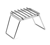 YUEHISY Grill de Camping, Support de Cuisinière Multifonctionnel en Acier Inoxydable avec Grille de Barbecue pour Feu de Camp, Support de Cuisinière à Gaz Portable pour la Cuisine en Plein Air,