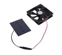YUEHISY Kit de Ventilateur D'extraction Solaire pour Poulaillers Serres 3W | Repousse l\'air chaud pour réduire la température ambiante, Atteint 3 000 tr/min en plein soleil, Partie moteur recouverte