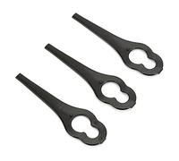 YUEHISY Lames en Plastique pour Coupe-Herbe ALM 28/30, Art 23 Accu U, 50 Pièces, Pièces de Tondeuse à Gazon Antirouille Durables, Coupe à Grande Vitesse, Blanches (Black)