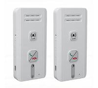 YUEHISY Pack de 2 Interphones sans Fil pour la Maison, Système D'interphone Audio Bidirectionnel Mains Libres Full Duplex, Appelant Bidirectionnel Vocal Longue Portée de 500 M (WHITE)