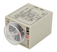 YUEHISY Relais Temporisé Retard Mini Multifonction Réglable AH3 NE AC220V | Options multi-périodes 3min 30min 3h 30h, broches en cuivre galvanisé à 8 broches, 2 jeux de commutation de mode A et B