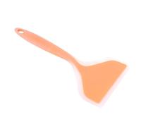 YUEHISY Spatule à Pelle en Silicone Antiadhésive, Large Retourneur pour Gâteau, Steak, Pizza, Ustensiles de Cuisine (poignée orange)