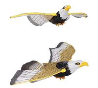 YUEHISY Suspendu Répulsif Lumineux pour Oiseaux avec Musique Effaroucheur d'oiseaux Volants, Les Faucons Peuvent Chasser Les comme Jouets., Il Peut être utilisé pour Chasser Les et (Courant