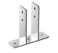 YUEHISY Urinal Screen Brackets Polished Chrome Enhanced Privacy Support | Kit d\'installation complet, comprend 4 urinoirs, vis d\'ancrage pour une fixation murale sécurisée, installation sans