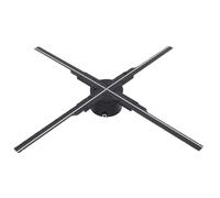 YUEHISY Ventilateur Holographique 3D pour Annonceurs, Projecteur LED Hologramme avec 4 Pales de 17,7 Pouces, Télécommande WiFi, 2000 X 1060 pour Exposition en Magasin (Prise UE)
