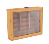 YUEHISY Vitrine de Boîtes à Livres Miniatures, étagère Miniature avec Construction en Bois Massif, Présentoir d'armoire à Livres pour Ornement de Bureau de Salon (Bibliothèque Simple)