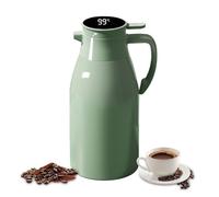 Yuehuamech Pichet Isotherme 2 L 6 Couches pour Eau Chaude | Bouilloires isolées sous vide pour théière, café, jus, lait, thé, café, boissons, bureau, camping,thermique 24 heures