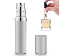 Yuejuhe Vaporisateur Parfum Rechargeable - Flacon 5 ml Voyage Portable, Bouteille de Poche, Atomiseur Vide pour Voyager (Argent)