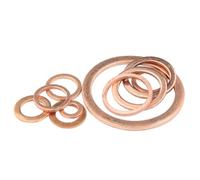 YUEKOPOU Rondelle plate de joint en cuivre, étanchéité, vis ronde, plusieurs tailles, 100 pièces(9 * 14 * 1mm*100pcs)