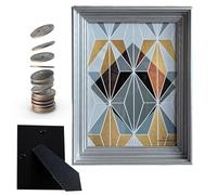 Yuemeuy Cachette Secrète Pour Passeport,Cadre Photo avec Compartiment Dissimulé pour Rangement - Cache Décoratif pour Bijoux Billets Pièces Maison Bureau Salon Chambre Voyage
