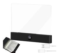 Yuemeuy Lampe De Lecture Plate | Lumière LED Transparente | Panneau Transparent 3 Couleurs | Avec 3 Couleurs Et Minuterie | Pour Femmes, Enfant, Lecteurs, Voyage, Dortoir, Bureau, École, Chambre