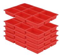 YUENPUN Lot de 5 mini moules à pain en silicone anti-adhésif à 9 cavités pour mini gâteaux, pain, pain de viande, pain de maïs, 31 x 21 x 3 cm